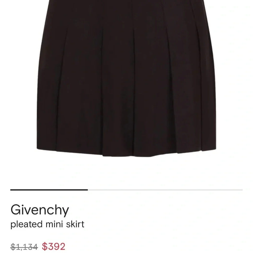 GIVENCHY Vintage Classic Black A-Line Mini Skirt